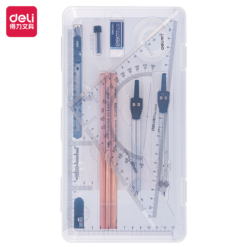 得力(deli) 72156 16件套 机械绘图套装  混色（单位：套）