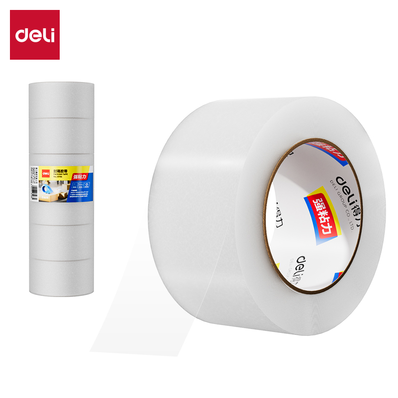 得力(deli) 30285 6卷 55mm*200y*45um 封箱胶带 透明色（单位：筒）