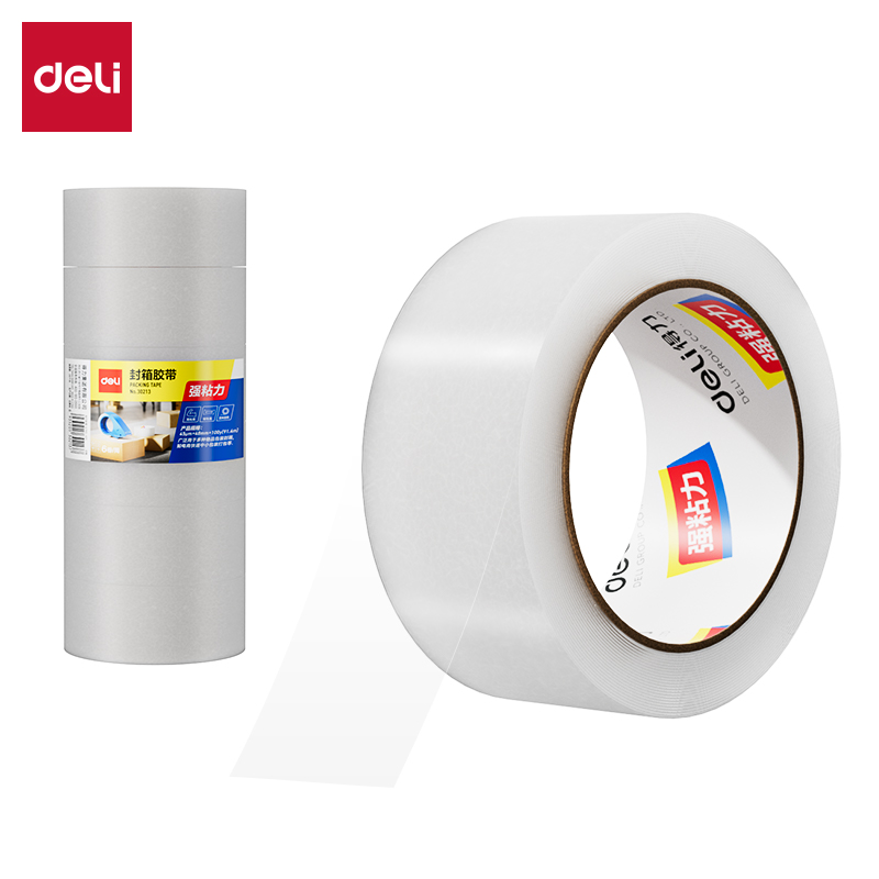 得力(deli) 30183 6卷 45mm*100y*45um 封箱胶带  透明色（单位：筒）