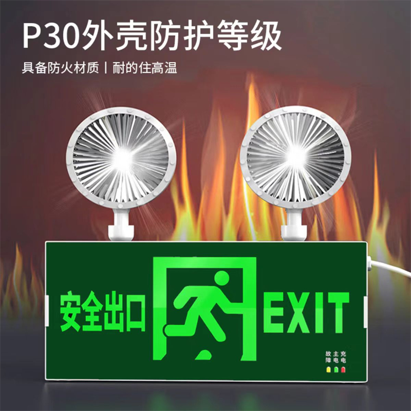 四万公里 SWT0196 带灯EXIT指示牌绿色*6个 安全出口  无色（单位：件）