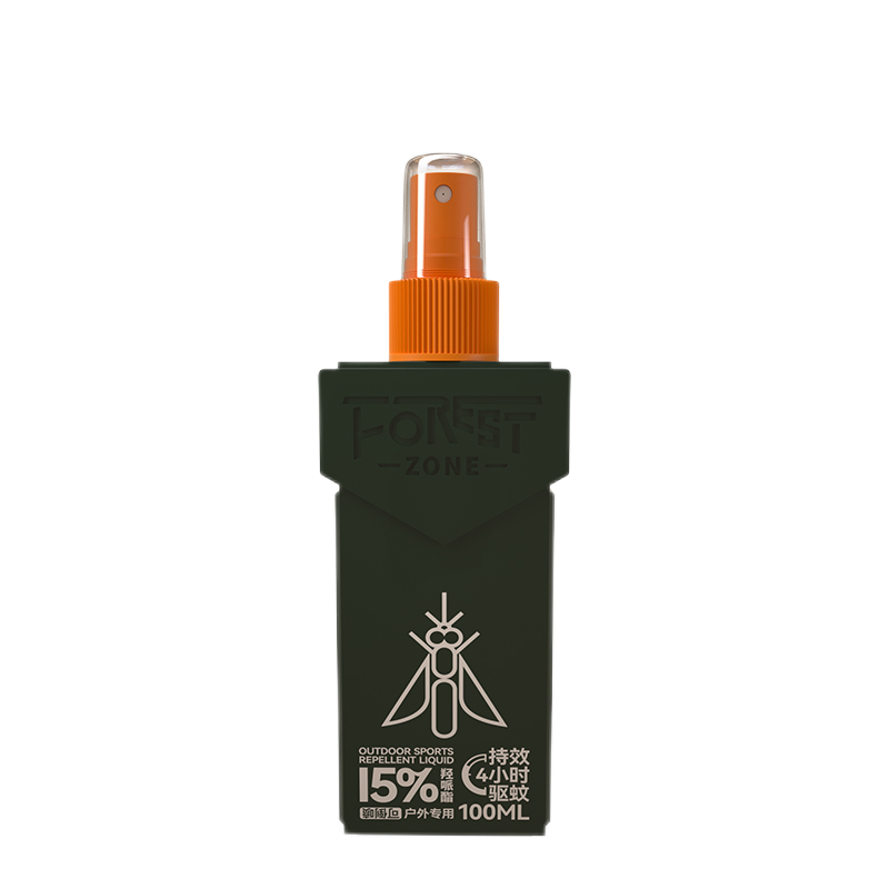 森林地带 15%派卡瑞丁 100ml/瓶*3 驱蚊液 深绿色（单位：组）