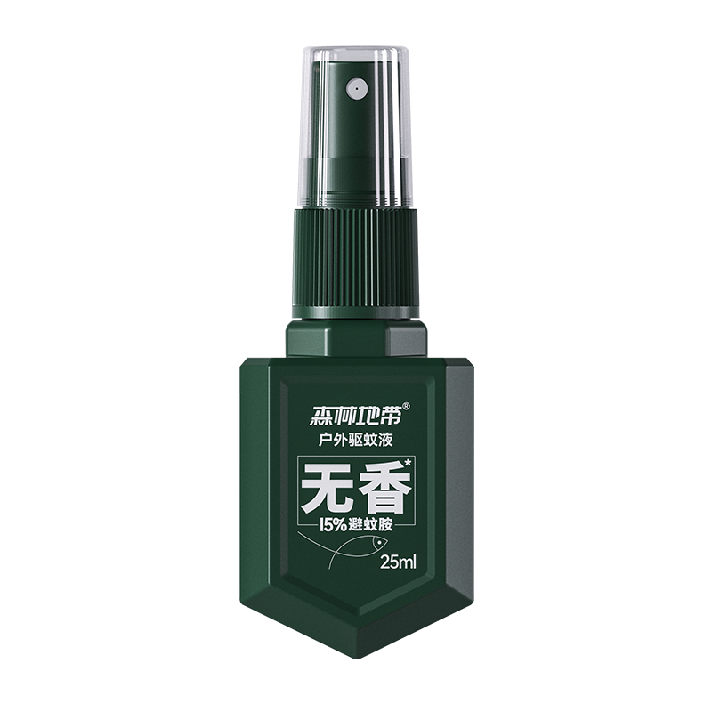 森林地带 15%避蚊胺 25ml/瓶*4 驱蚊液 绿色（单位：组）