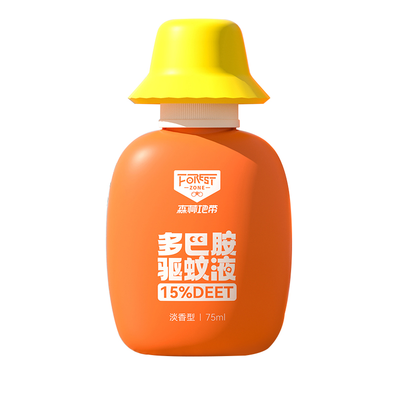 森林地带 15%淡香型 75ML/瓶*3 驱蚊液 橙色（单位：组）