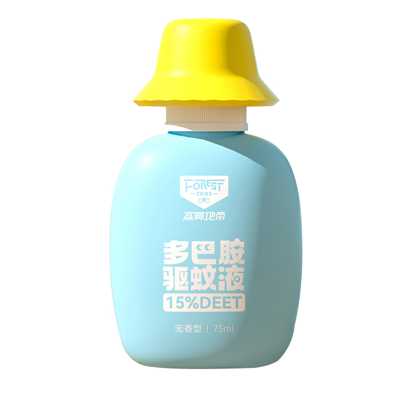 森林地带 15%无香型 75ML/瓶*3 驱蚊液 水蓝色（单位：组）