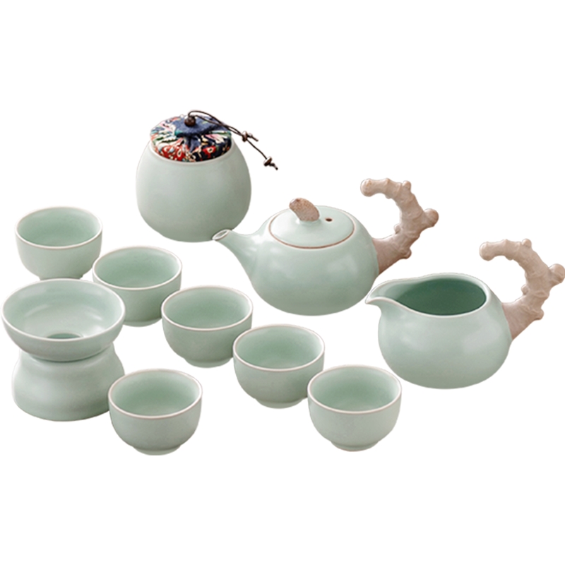 八方礼 BFL2024-15 11件套 好事将发生茶具套装 绿色（单位：套）