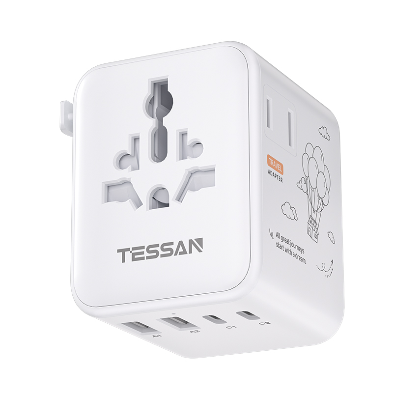 霆圣 TS-WTA11-WH 17W 国际旅行转换器 白色（单位：个）