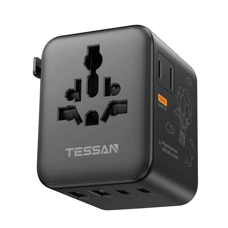 霆圣 TS-WTA11-BK 17W 国际旅行转换器 黑色（单位：个）