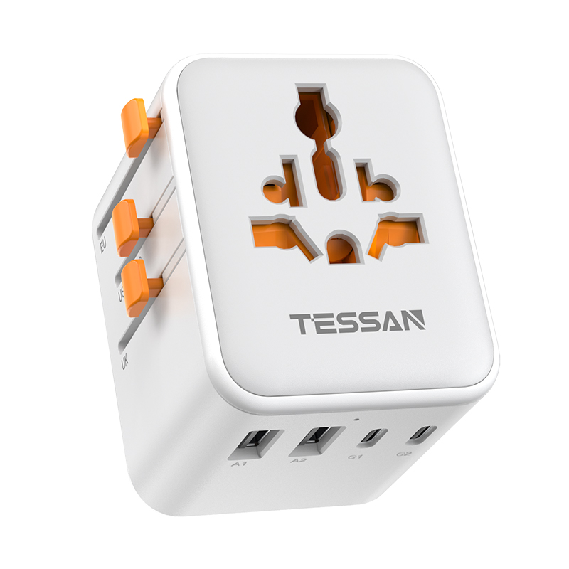 霆圣 TS-WTA08-GRA 28W 国际旅行转换插头 白色（单位：个）