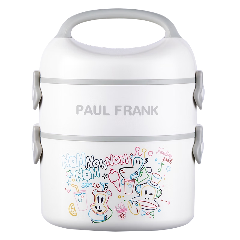 大嘴猴（Paul Frank） PFC908-1500 1500ML 保温饭盒 白色（单位：个）