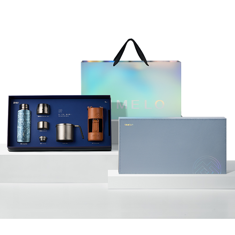 施美乐（SIMELO） 4914 380ml 欧珀金纯钛焖泡杯礼盒 （翡丽星空）（单位：套）