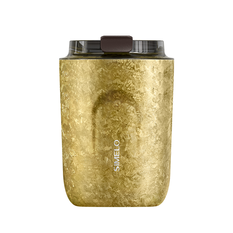 施美乐（SIMELO） 4870 220ml 琥珀金纯钛咖啡杯 魅时尚（STAR浩瀚流金）（单位：套）