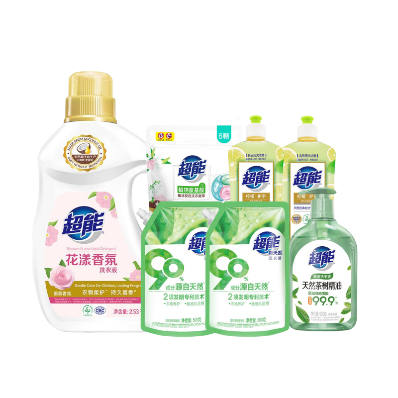 超能 家庭清洁组合 5090g 温和不伤手 混色（单位：套）