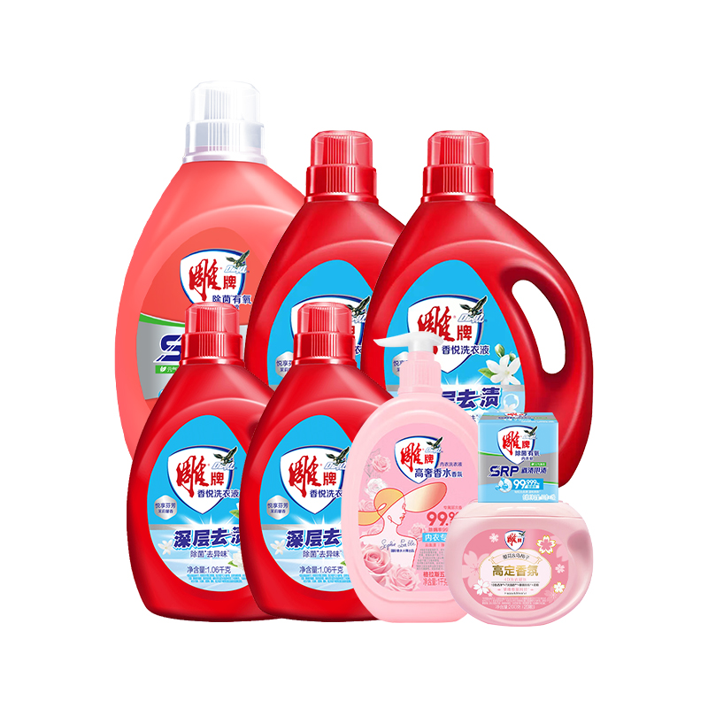 雕牌 洗衣组合 10260g 全能洁净洗护 红色（单位：套）