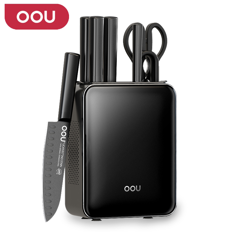 OOU DJ0092 七件套 黑刃五代刀具套装 黑色（单位：套）