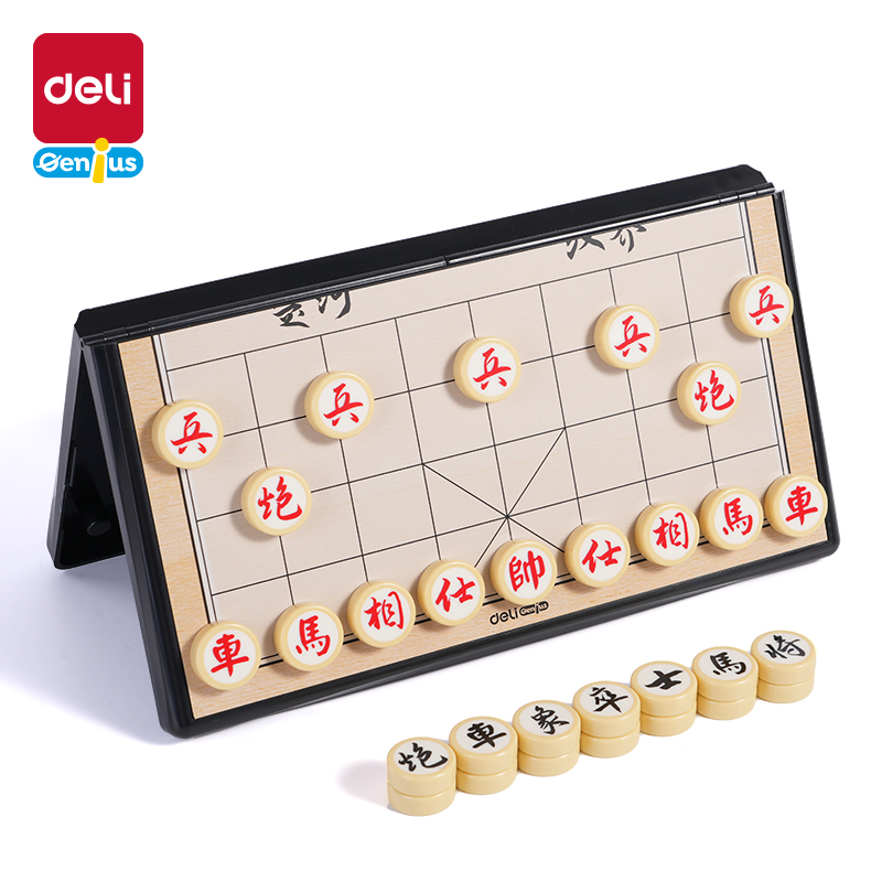 得力(deli) YW110-X 中号297*286*15mm 磁石象棋 混色（单位：盒）
