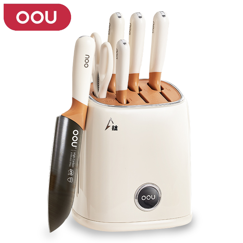 OOU DJ0089 六件套 鹿系列钛晶刀具套装 象牙色（单位：套）