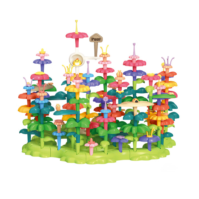欣格 插花积木花园玩具 拼装积木花丛 137pcs 混色（单位：套）
