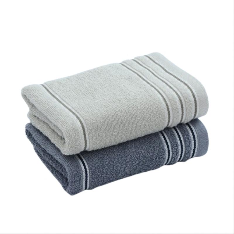 洁丽雅 纯棉5A级抗菌 2条装 纯棉5A级抗菌毛巾 深灰/灰色（单位：组）