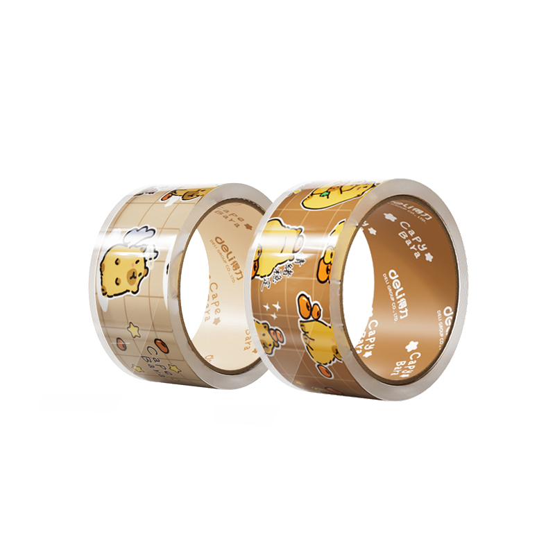 得力(deli) JD105A+JD105B 2卷 45mm*30y*50&mu;m 封箱胶带 透明（单位：套）