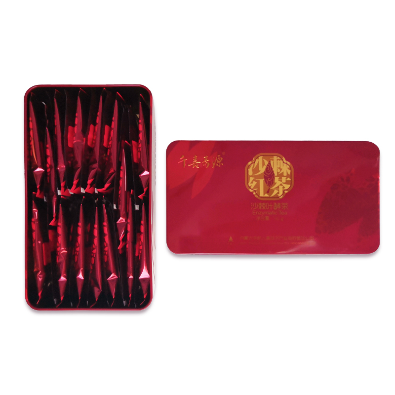 宇航人 沙棘叶酵茶 3g*30袋/盒 发酵红茶送礼 枫叶色（单位：盒）