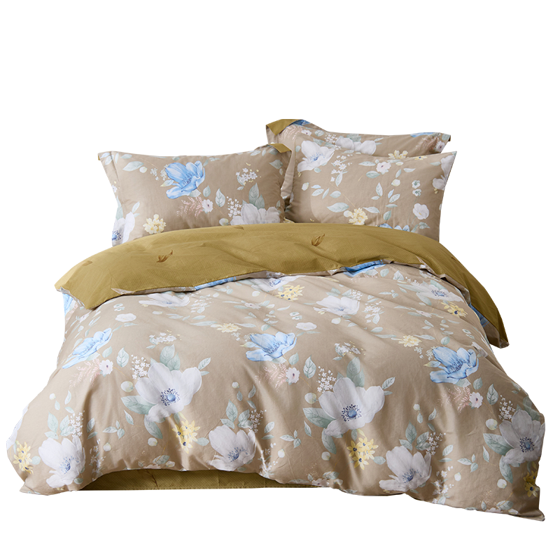 恒源祥 HYX377TJ 1.5-1.8米床 全棉抗菌A类四件套 被套：200*230cm 花香满园（单位：套）