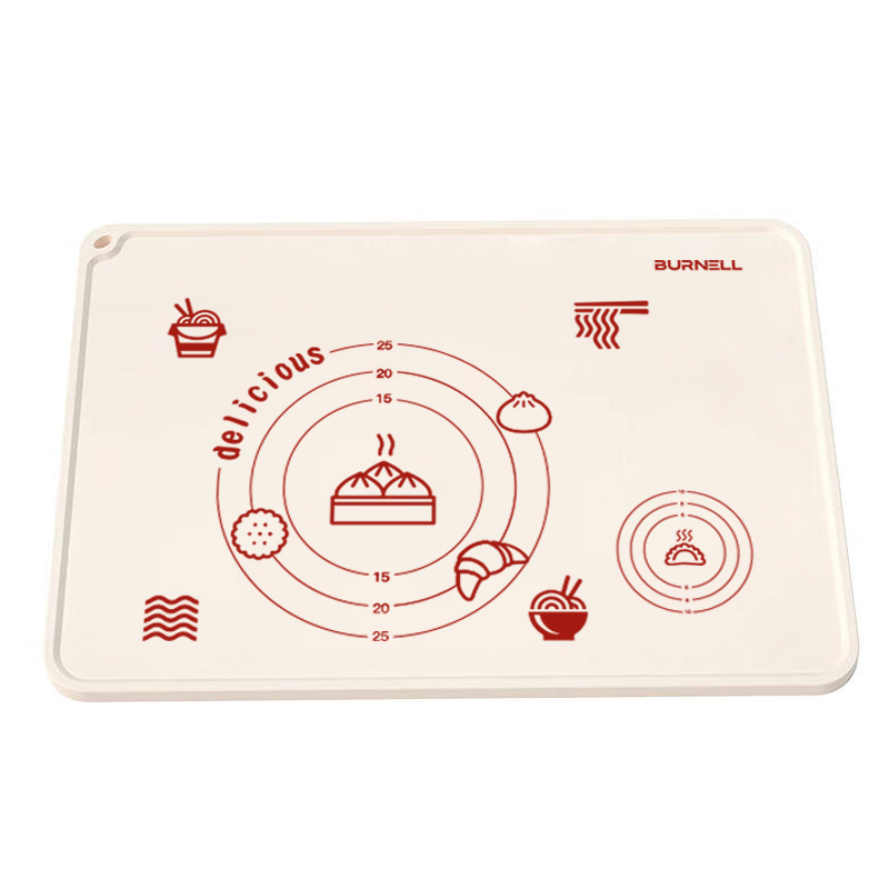 巴米乐（BURNELL） BNL-GJD921 400*600mm 抗菌硅胶揉面垫套装 米色（单位：套）