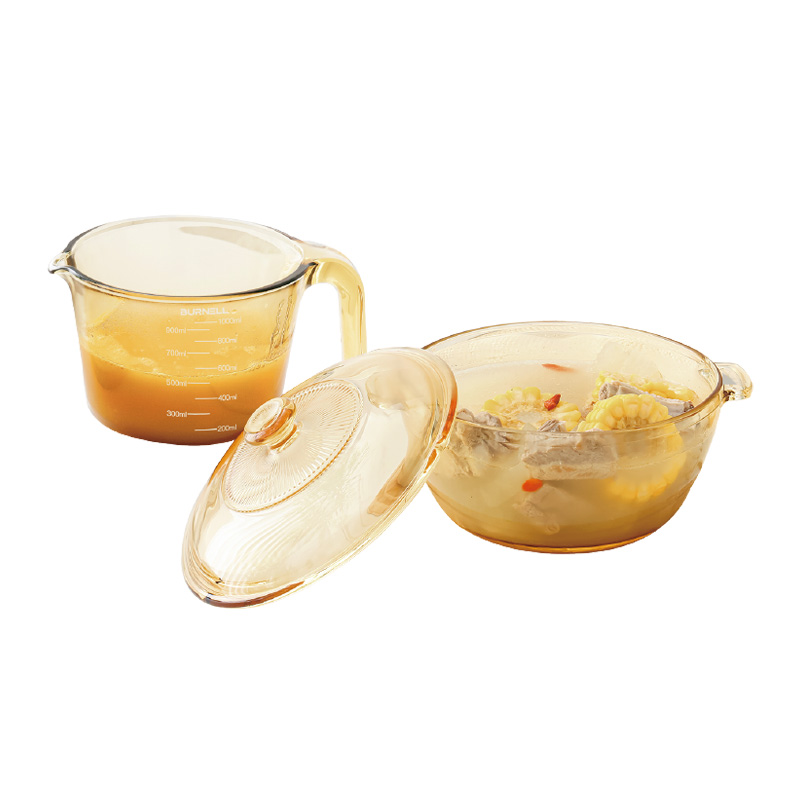 巴米乐（BURNELL） BNL-L018 2件套 芸璟玻璃餐具套装 琥珀色（单位：套）