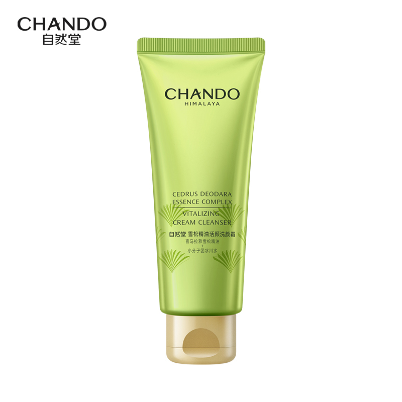 自然堂（CHANDO） 雪松精油 150g 活颜洗颜霜 松石绿（单位：支）