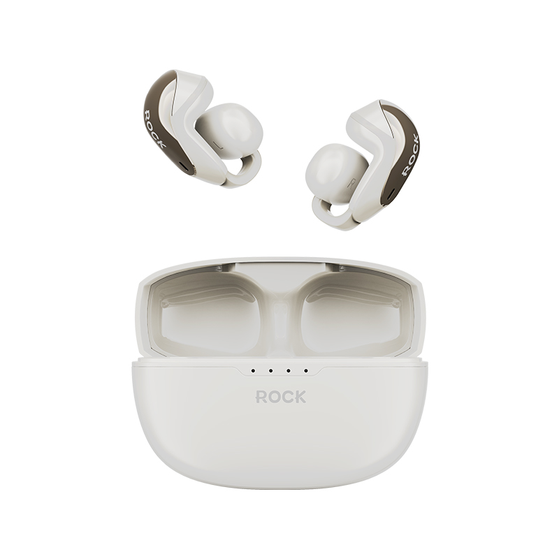 洛克（ROCK） EB200 TWS Ai蓝牙耳机 RAU0785 充电仓电池容量：400mAh 米白（单位：副）