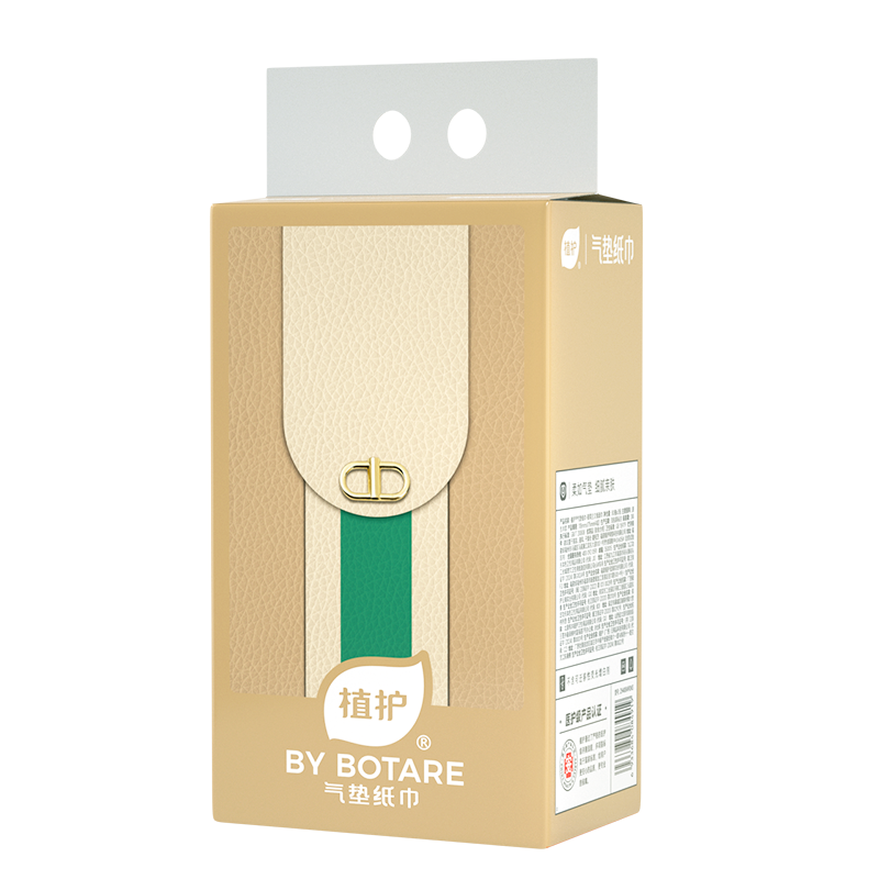植护 极简主义 118*175/4层 80抽 3包/提 气垫纸面巾 象牙色（单位：提）