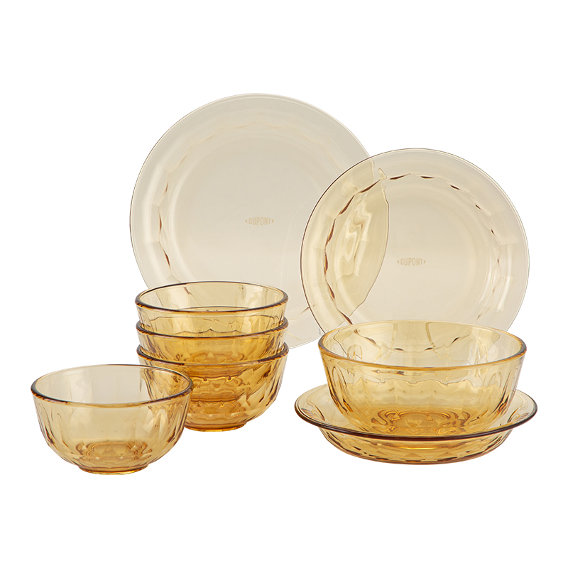 杜邦（DUPONT） PCJ-608 8件套 星曜餐具套组 琥珀色（单位：套）