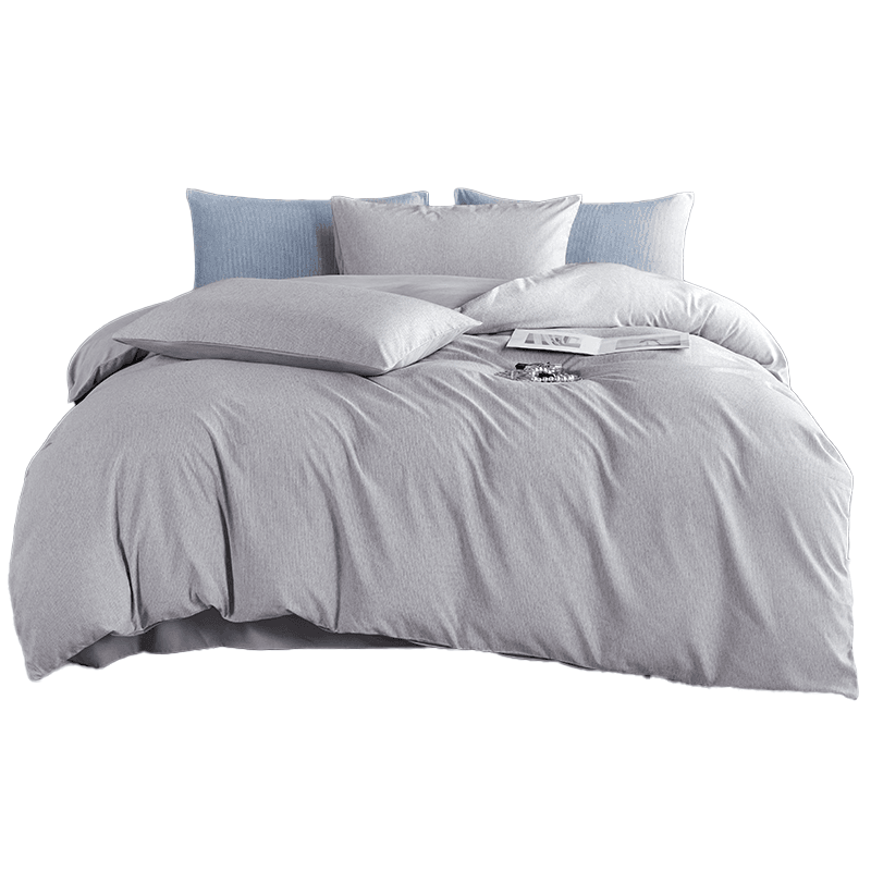 无印良品 HOME MJH-T2405 200*230cm 四件套-雅诗 浅灰色（单位：套）