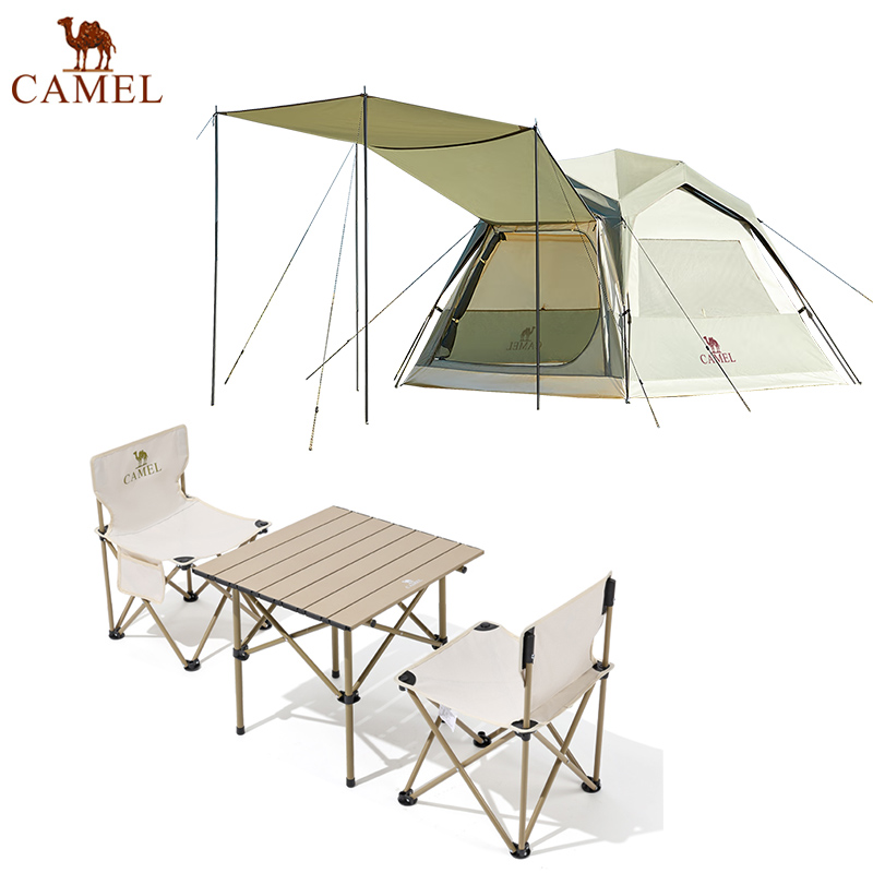 骆驼（CAMEL） 134BA6B625+175BL03009 帐篷*1+一桌两椅*1 露营套装 混色 混色（单位：套）