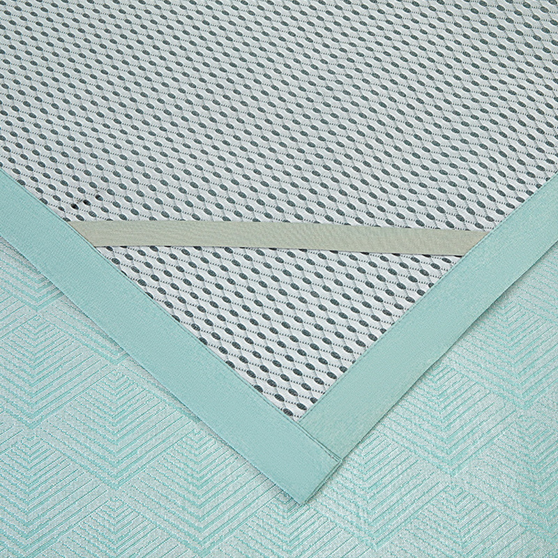 Tri-polar 冰丝凉席可折叠空调席含枕套一对 TP2746 120*200cm  绿色（单位：套）