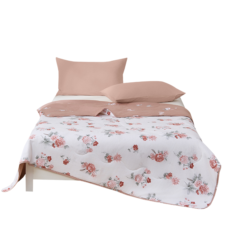 恒源祥 HYX678BZ 双人（1.5-1.8米床） 全棉抗菌A类夏凉被 200*230cm 拈花（单位：条）