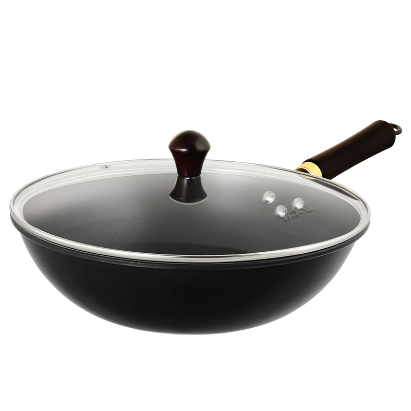 炊大皇 炒锅熟铁 XT32CR 32cm 曜石黑（单位：只）