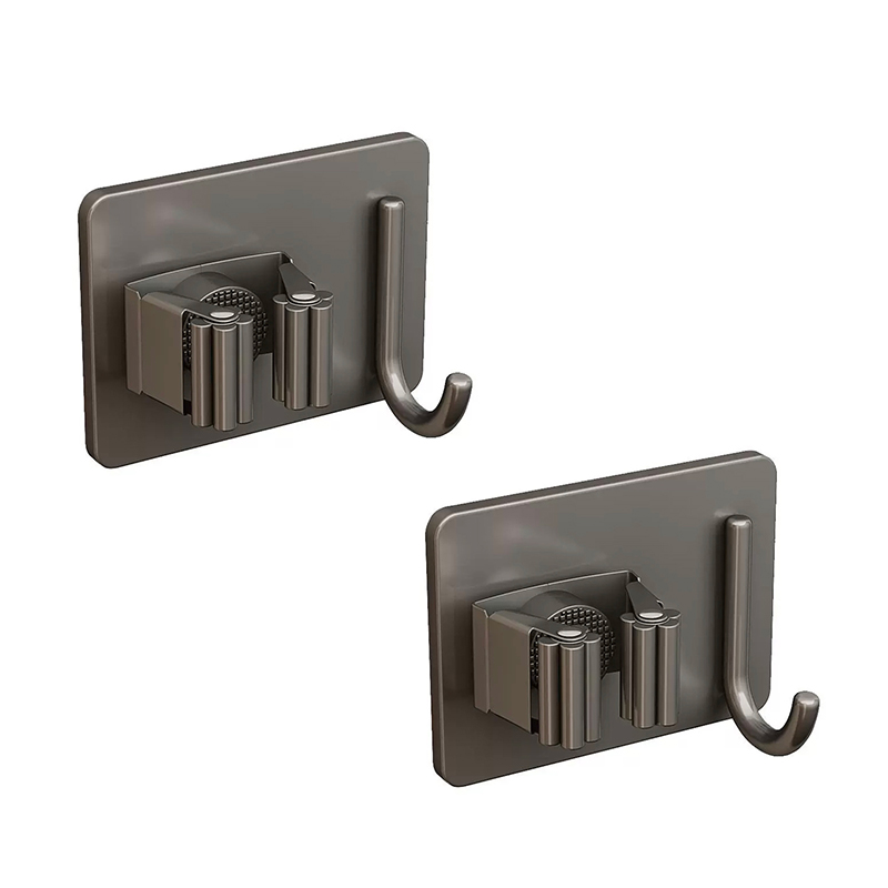优勤（YOUQIN） JR-304BXGTBJDGK-QHS# 8*6.5cm/2只装 壁挂夹式带挂钩免打孔 枪灰色（单位：套）