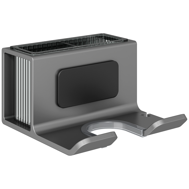 优勤（YOUQIN） JR-CFJJDSN(FZT)-QHS1 14.6*14.4*8.8cm/0.37kg 吹风机架带收纳桶壁挂 枪灰色（单位：个）