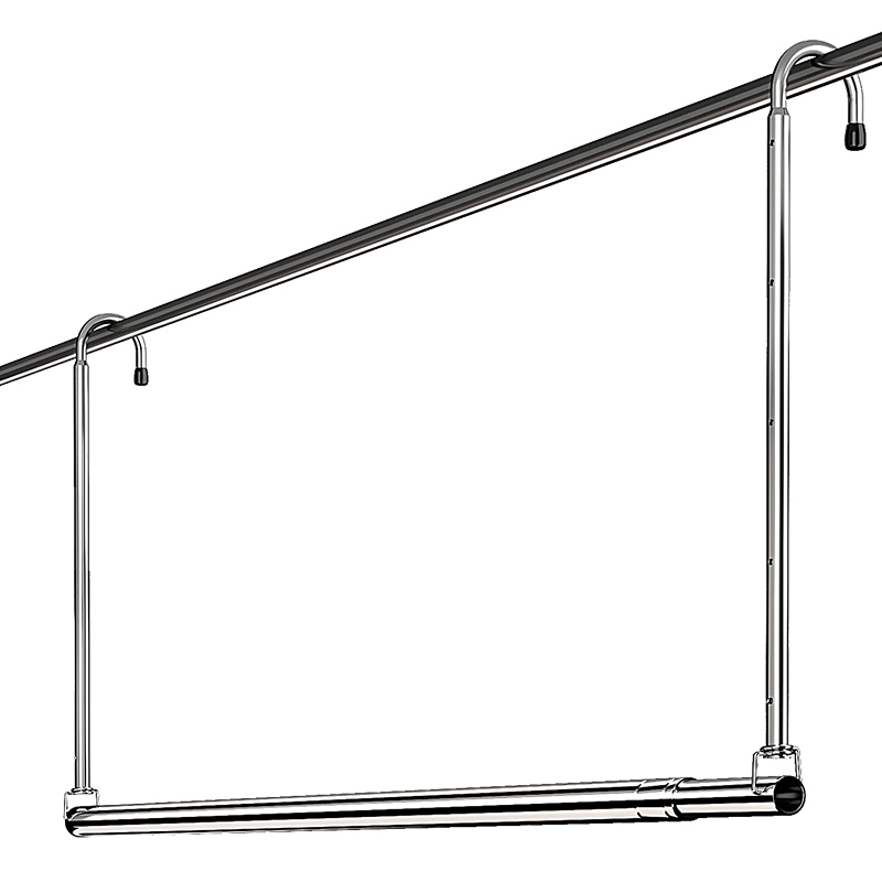 优勤（YOUQIN） 983-4（*） 晒被杆伸缩款125-240cm/55-95cm 晒被子神器 不锈钢色（单位：个）