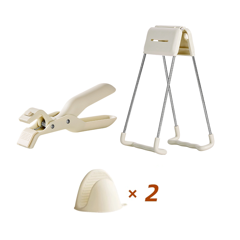 优勤（YOUQIN） JR-AAB027TPJ(GJBBK)-NH 提盘夹1个+取碗夹1个+隔热手指套套2个17.8*8.8*8 升级三件套 白色（单位：套）