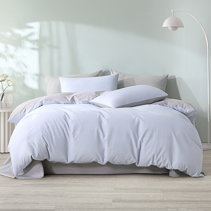 水星家纺 552957 220cm&times;240cm A类兰精天丝棉四件套 蓝色（单位：套）