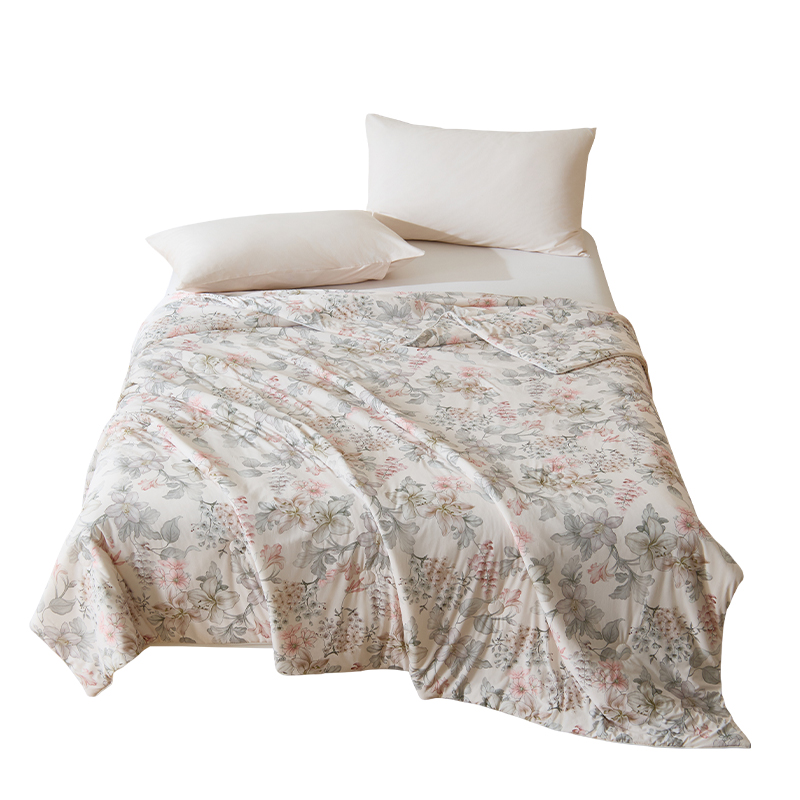 恒源祥 HYX687BZ 双人（1.5-1.8米床） 抗菌A类艾草夏凉被 200*230cm 云裳（单位：条）