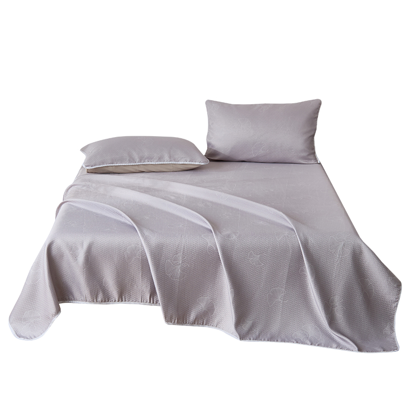 恒源祥 素色提花凉席三件套 HYX056LX 席面：230*245cm 1.8米床 杏芷（单位：套）