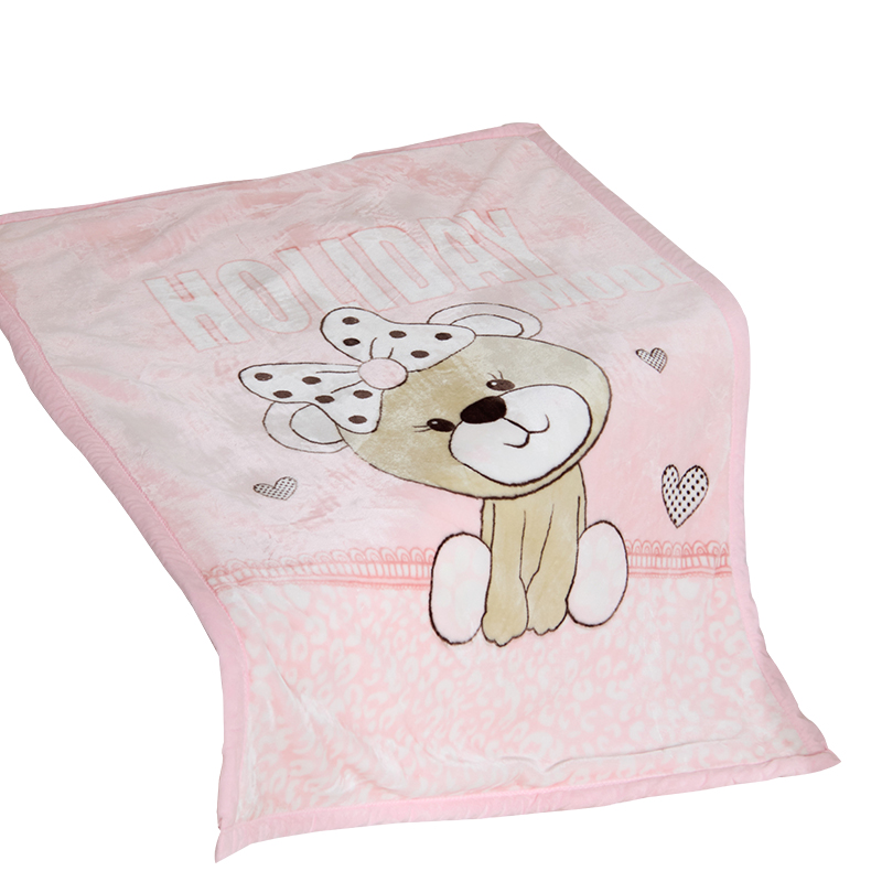 恒源祥 抗菌A类云毯 HYX051MT 100*135cm 抱抱熊（单位：条）