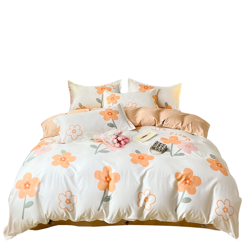 罗曼罗兰（ROMROL） 芦荟棉四件套 一念花开R-luh003 200*230cm 白色（单位：套）