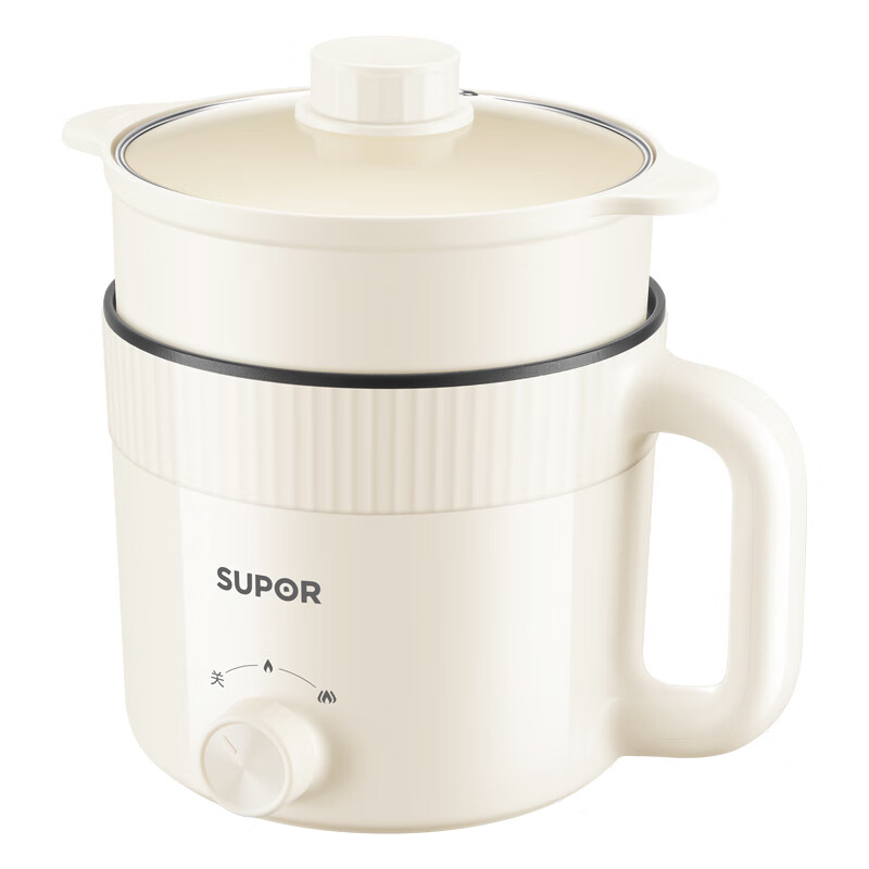 苏泊尔（SUPOR） H17YK489A 1.7L 多功能电煮锅带蒸屉 白色（单位：个）