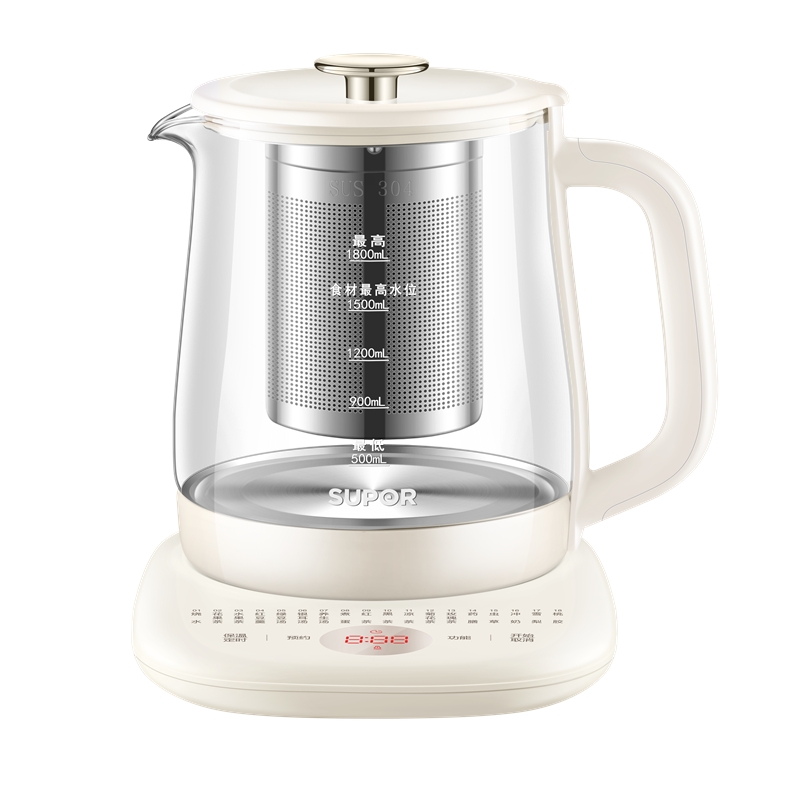 苏泊尔（SUPOR） SW-18YJ15A 1.8L 养生壶 米黄色（单位：个）