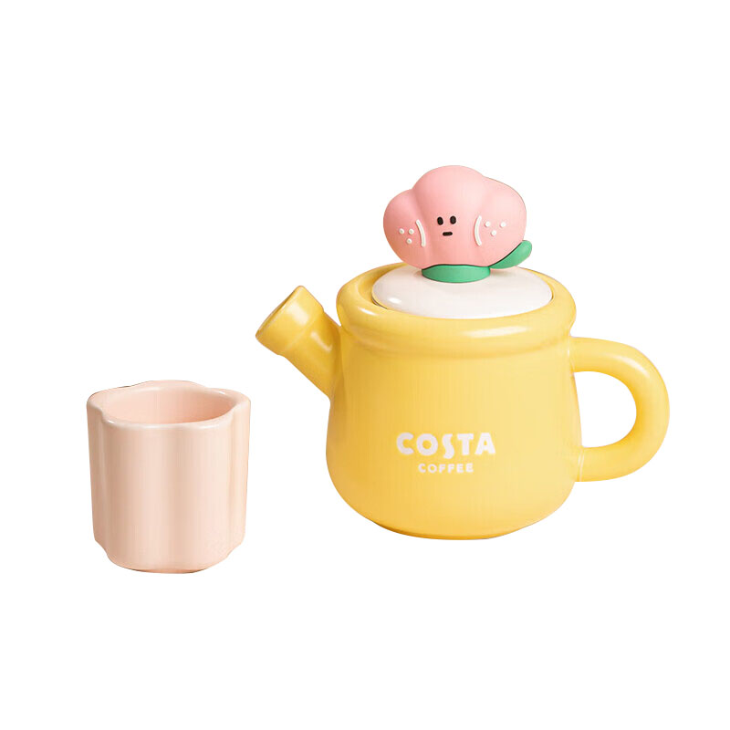 COSTA CDT22005-YE 壶*1 杯*1 陶瓷杯壶组合茶壶 想开了鸭（单位：套）