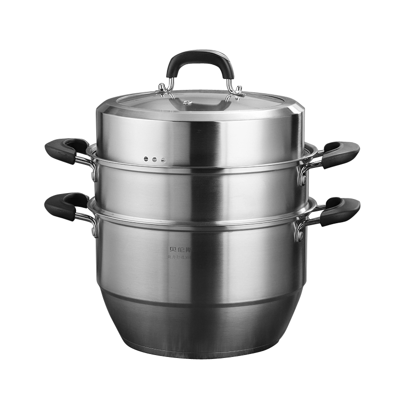 贝伦斯 BLS-WSSC28DM 28cm 维典三层蒸锅 不锈钢色（单位：个）