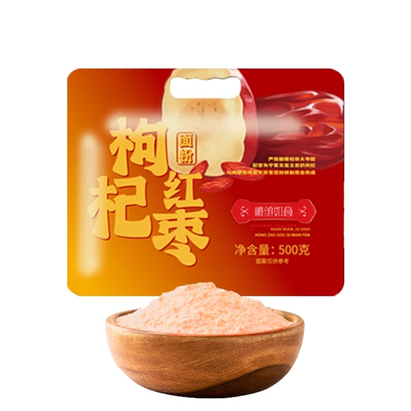 礼颂如意 LB207 500克/袋 红枣枸杞面粉 红色（单位：袋）